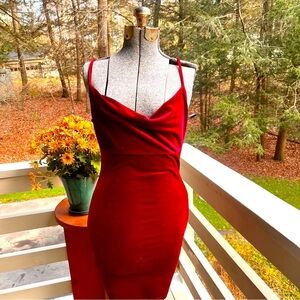 Forever 21 Red Velvet Dress size S